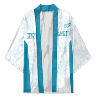 Custom New Zealand Silver Fern Football Kimono Come On All White - Polynesian Pride
