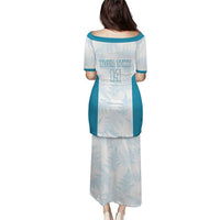 Custom New Zealand Silver Fern Football Puletasi Come On All White