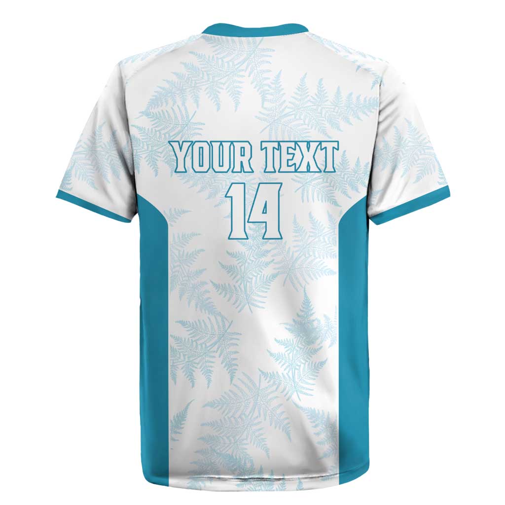 Custom New Zealand Silver Fern Football Rugby Jersey Come On All White LT14 - Polynesian Pride