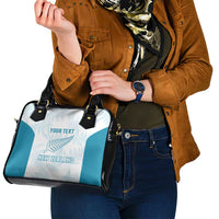 Custom New Zealand Silver Fern Football Shoulder Handbag Come On All White