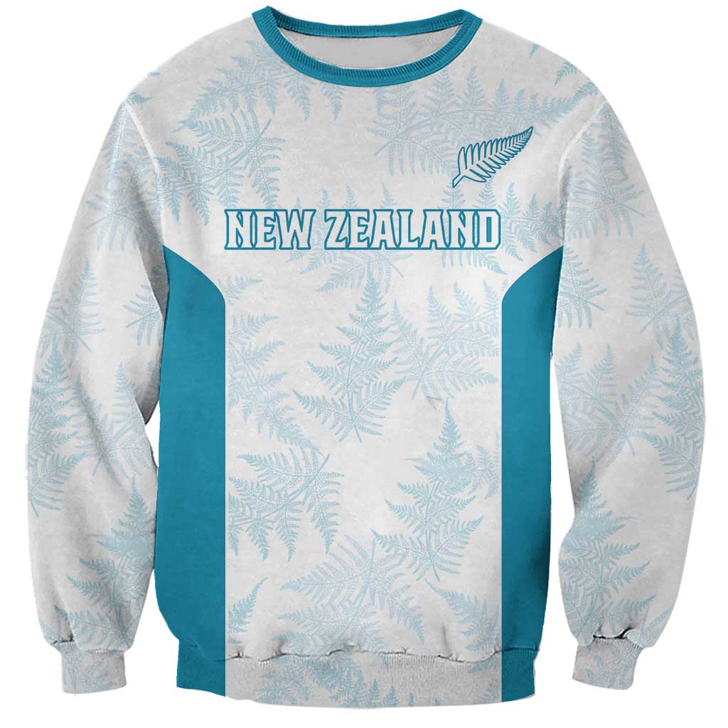 Custom New Zealand Silver Fern Football Sweatshirt Come On All White