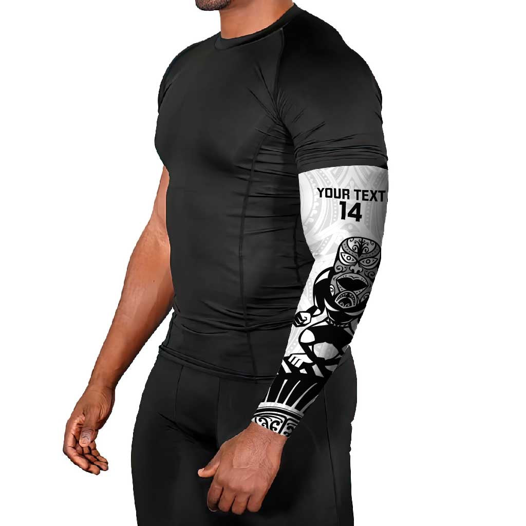Custom Aotearoa Football Arm Sleeves NZ Maori Tiki Go Champions LT14 - Polynesian Pride