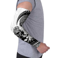 Custom Aotearoa Football Arm Sleeves NZ Maori Tiki Go Champions LT14 - Polynesian Pride