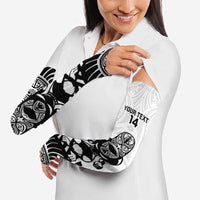 Custom Aotearoa Football Arm Sleeves NZ Maori Tiki Go Champions LT14 - Polynesian Pride