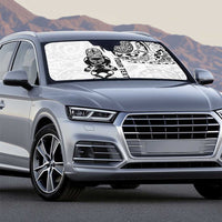 Custom Aotearoa Football Auto Sun Shade NZ Maori Tiki Go Champions - Polynesian Pride