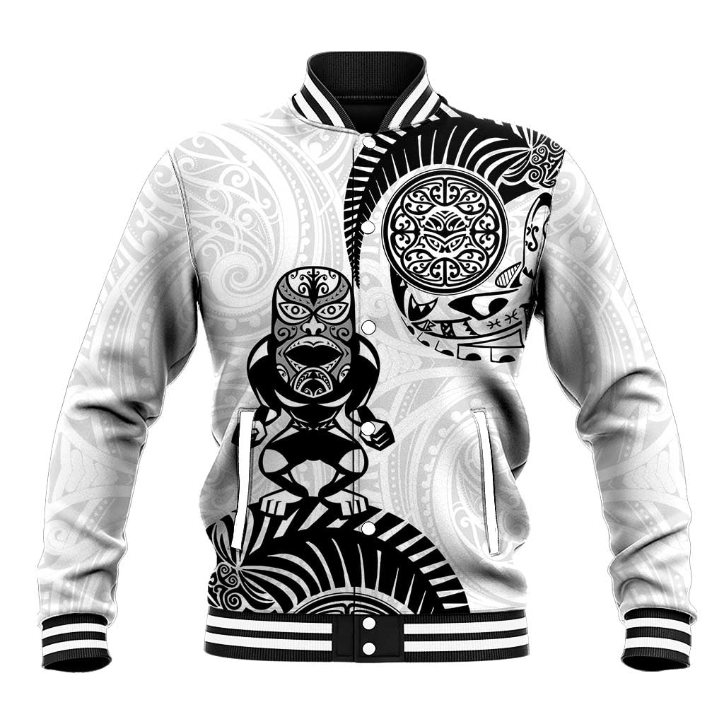 Custom Aotearoa Football Baseball Jacket NZ Maori Tiki Go Champions