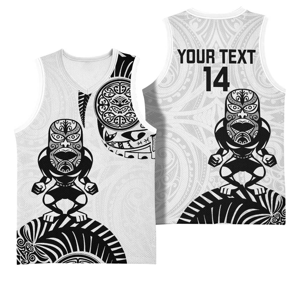 Custom Aotearoa Football Basketball Jersey NZ Maori Tiki Go Champions - Polynesian Pride