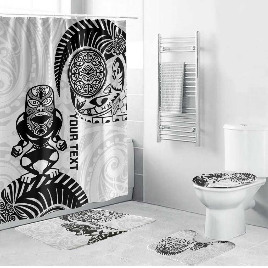 Custom Aotearoa Football Bathroom Set NZ Maori Tiki Go Champions - Polynesian Pride