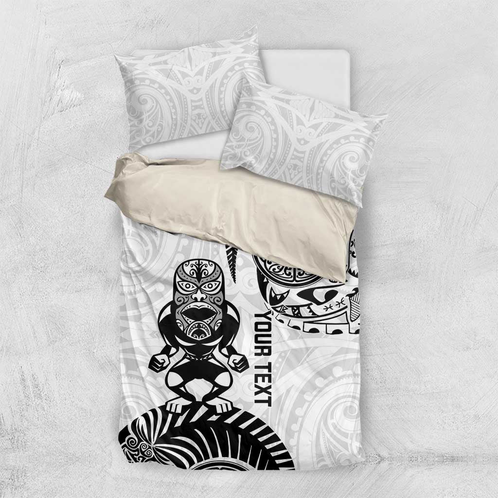Custom Aotearoa Football Bedding Set NZ Maori Tiki Go Champions