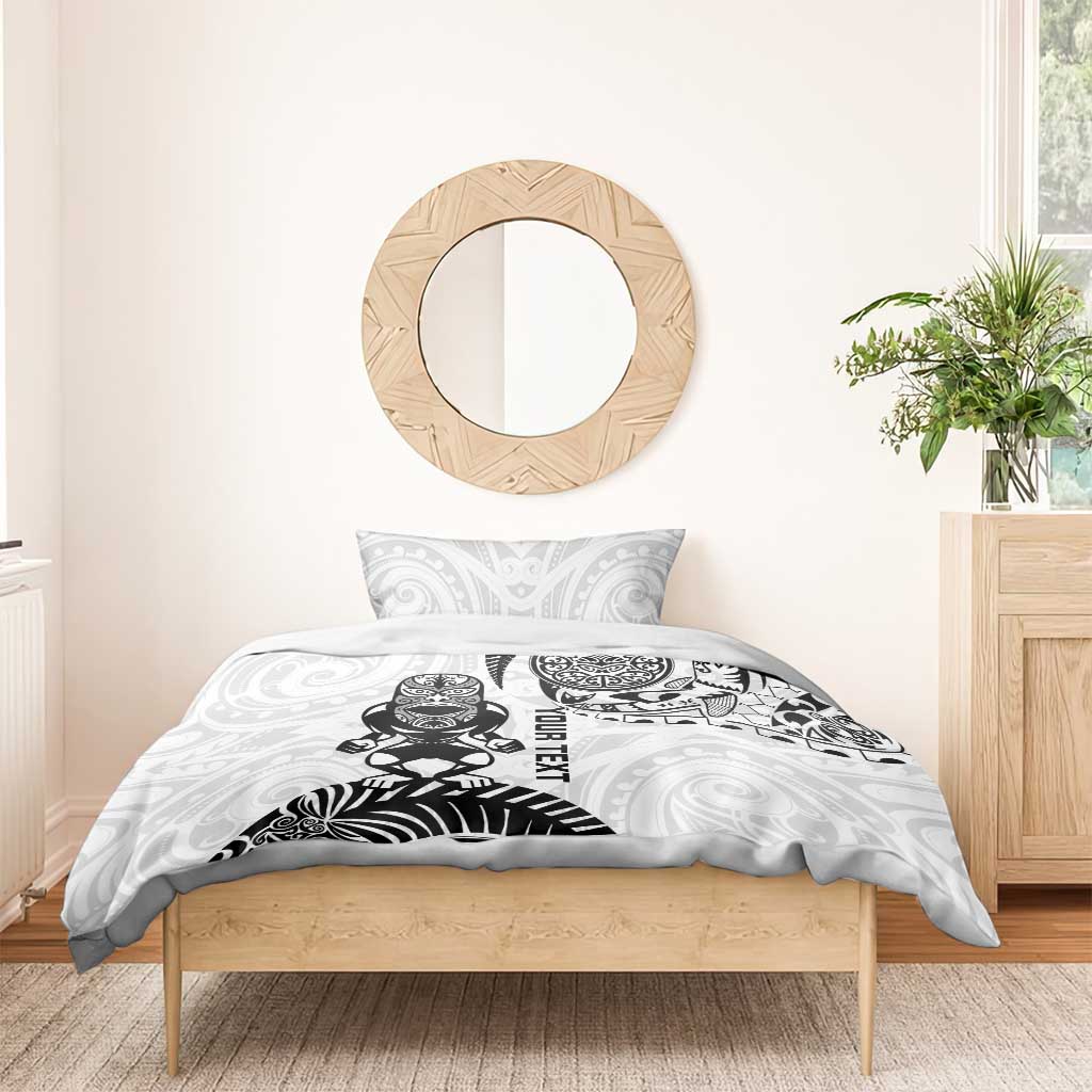 Custom Aotearoa Football Bedding Set NZ Maori Tiki Go Champions