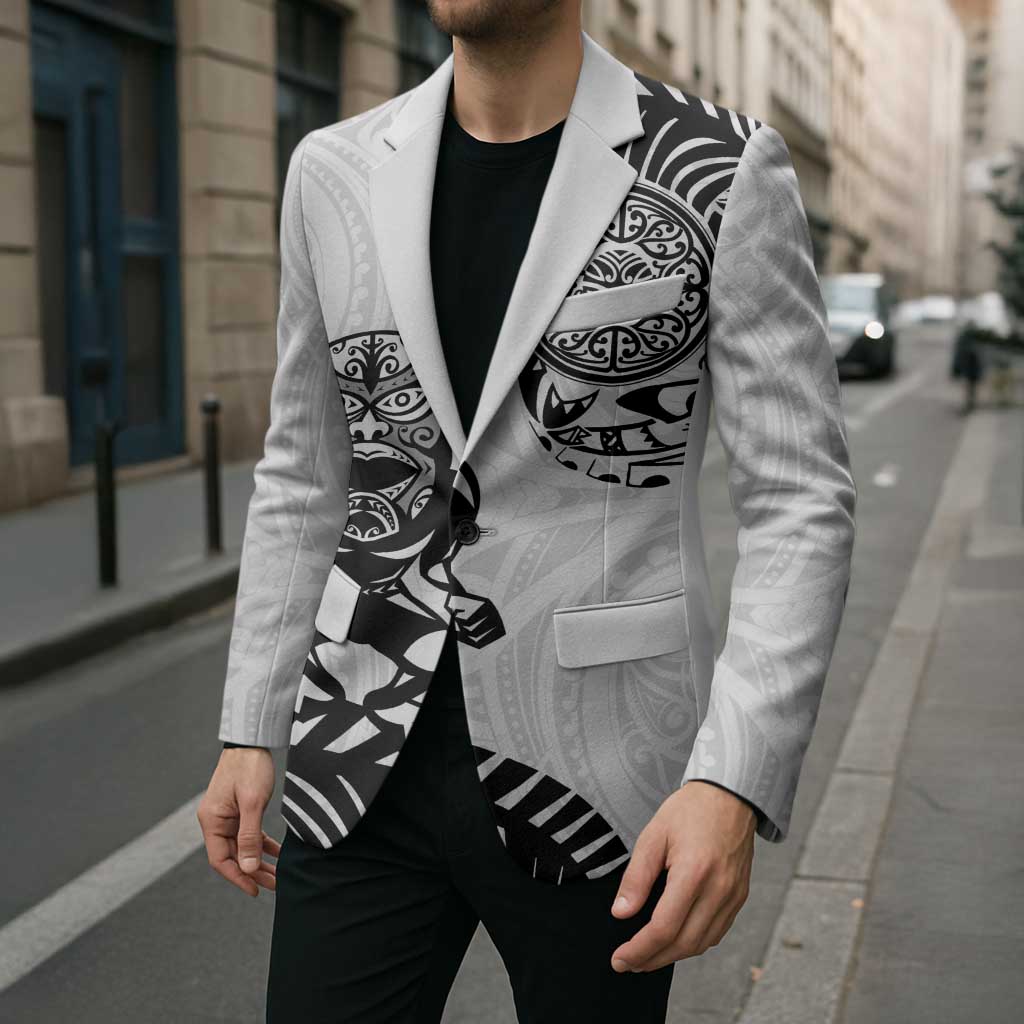 Custom Aotearoa Football Blazer NZ Maori Tiki Go Champions LT14 - Polynesian Pride