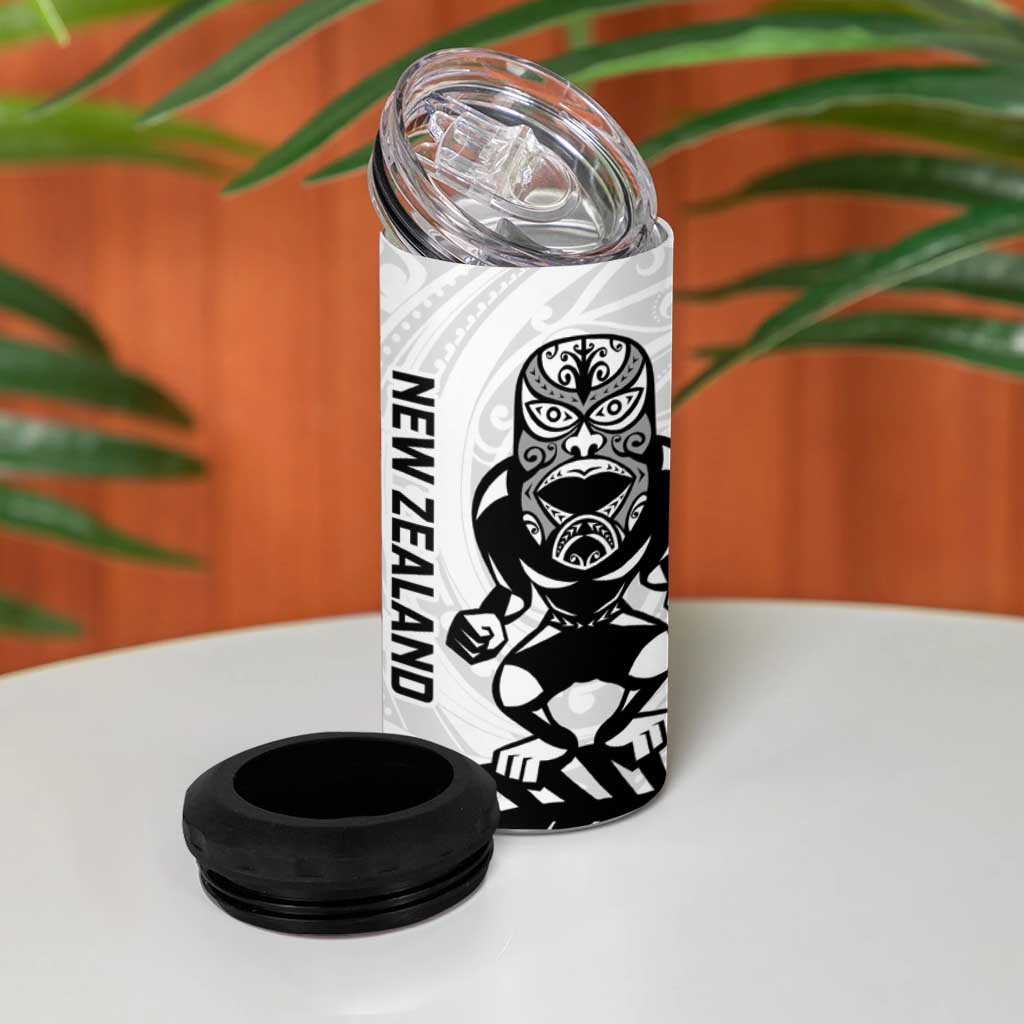 Custom Aotearoa Football 4 in 1 Can Cooler Tumbler NZ Maori Tiki Go Champions