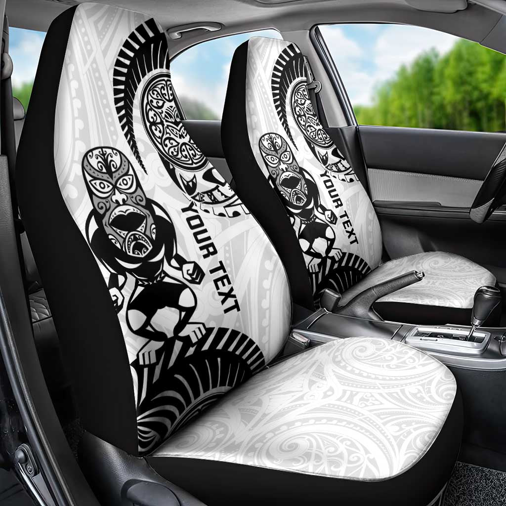 Custom Aotearoa Football Car Seat Cover NZ Maori Tiki Go Champions LT14 - Polynesian Pride