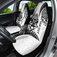 Custom Aotearoa Football Car Seat Cover NZ Maori Tiki Go Champions LT14 - Polynesian Pride