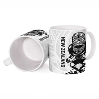 Custom Aotearoa Football Ceramic Mug NZ Maori Tiki Go Champions - Polynesian Pride