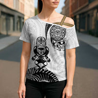 Custom Aotearoa Football Cross Shoulder Shirt NZ Maori Tiki Go Champions - Polynesian Pride