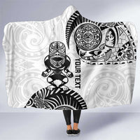 Custom Aotearoa Football Hooded Blanket NZ Maori Tiki Go Champions
