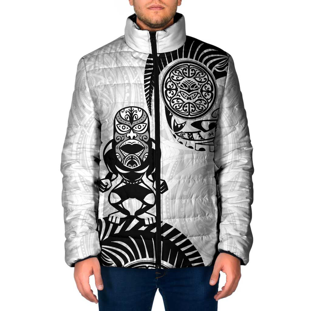 Custom Aotearoa Football Padded Jacket NZ Maori Tiki Go Champions - Polynesian Pride