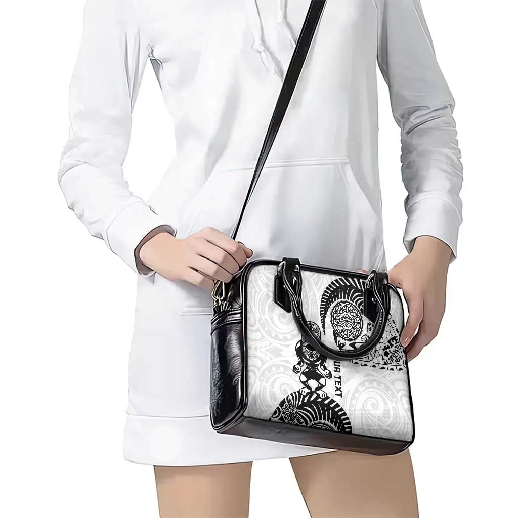 Custom Aotearoa Football Shoulder Handbag NZ Maori Tiki Go Champions