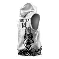 Custom Aotearoa Football Sleeveless Hoodie NZ Maori Tiki Go Champions LT14 - Polynesian Pride