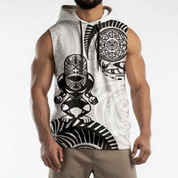 Custom Aotearoa Football Sleeveless Hoodie NZ Maori Tiki Go Champions LT14 - Polynesian Pride