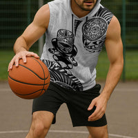 Custom Aotearoa Football Sleeveless Hoodie NZ Maori Tiki Go Champions LT14 - Polynesian Pride