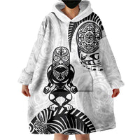 Custom Aotearoa Football Wearable Blanket Hoodie NZ Maori Tiki Go Champions