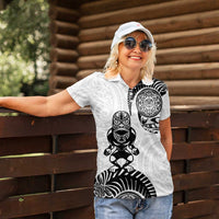 Custom Aotearoa Football Women Polo Shirt NZ Maori Tiki Go Champions