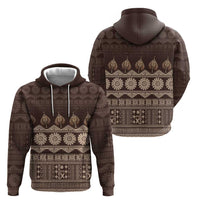 Bula Fiji Iri ni Meke Hoodie Kuvui Fijian Masi LT14 - Polynesian Pride