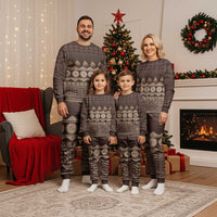 Bula Fiji Iri ni Meke Christmas Pajama Set Kuvui Fijian Masi LT14 - Polynesian Pride