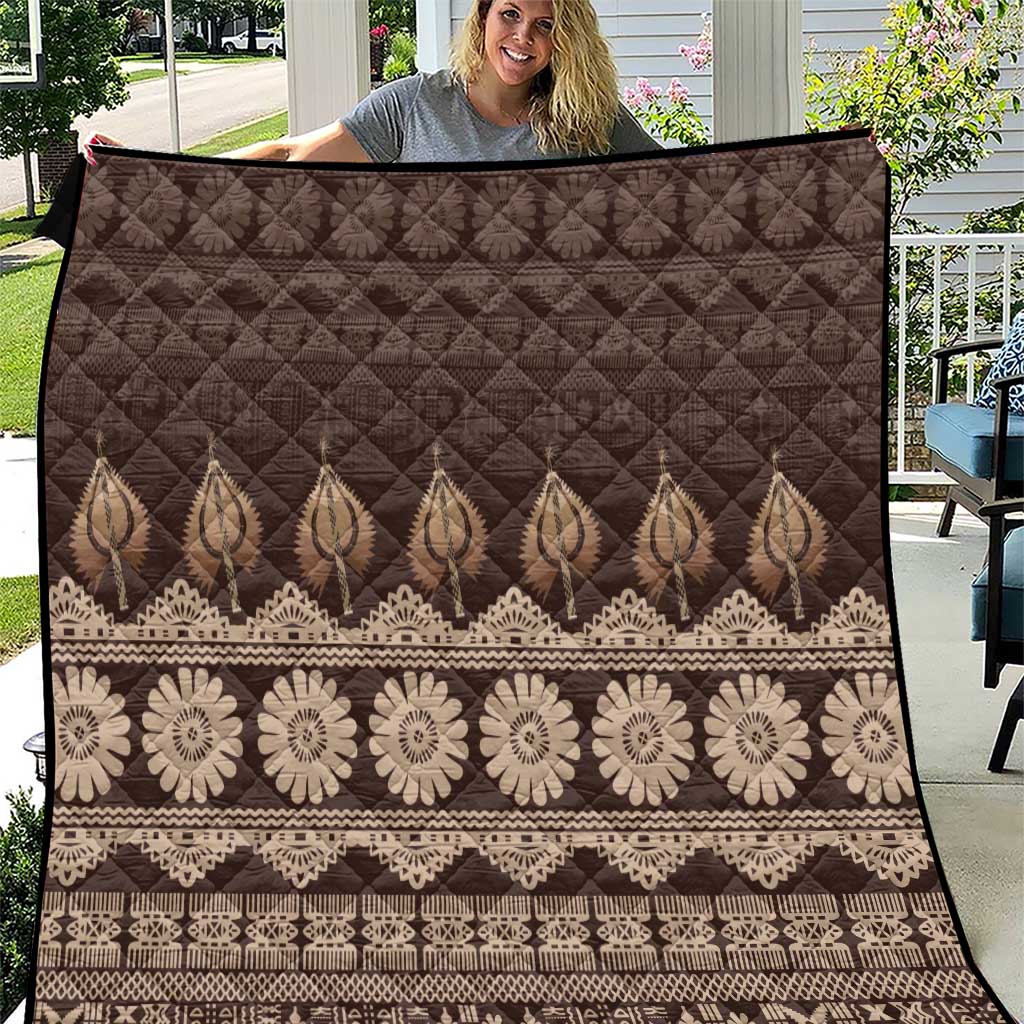 Bula Fiji Iri ni Meke Quilt Kuvui Fijian Masi - Polynesian Pride