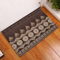 Bula Fiji Iri ni Meke Rubber Doormat Kuvui Fijian Masi - Polynesian Pride