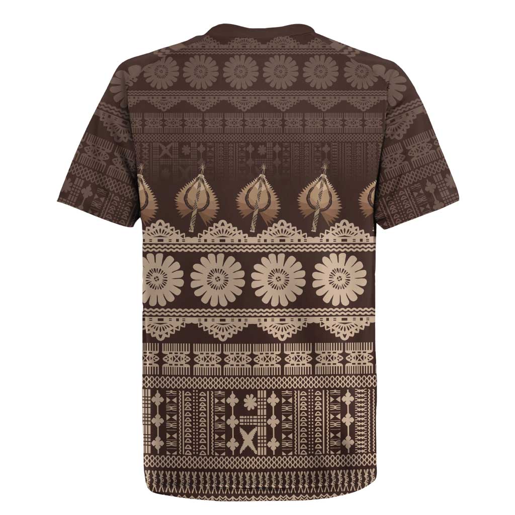 Bula Fiji Iri ni Meke Rugby Jersey Kuvui Fijian Masi LT14 - Polynesian Pride