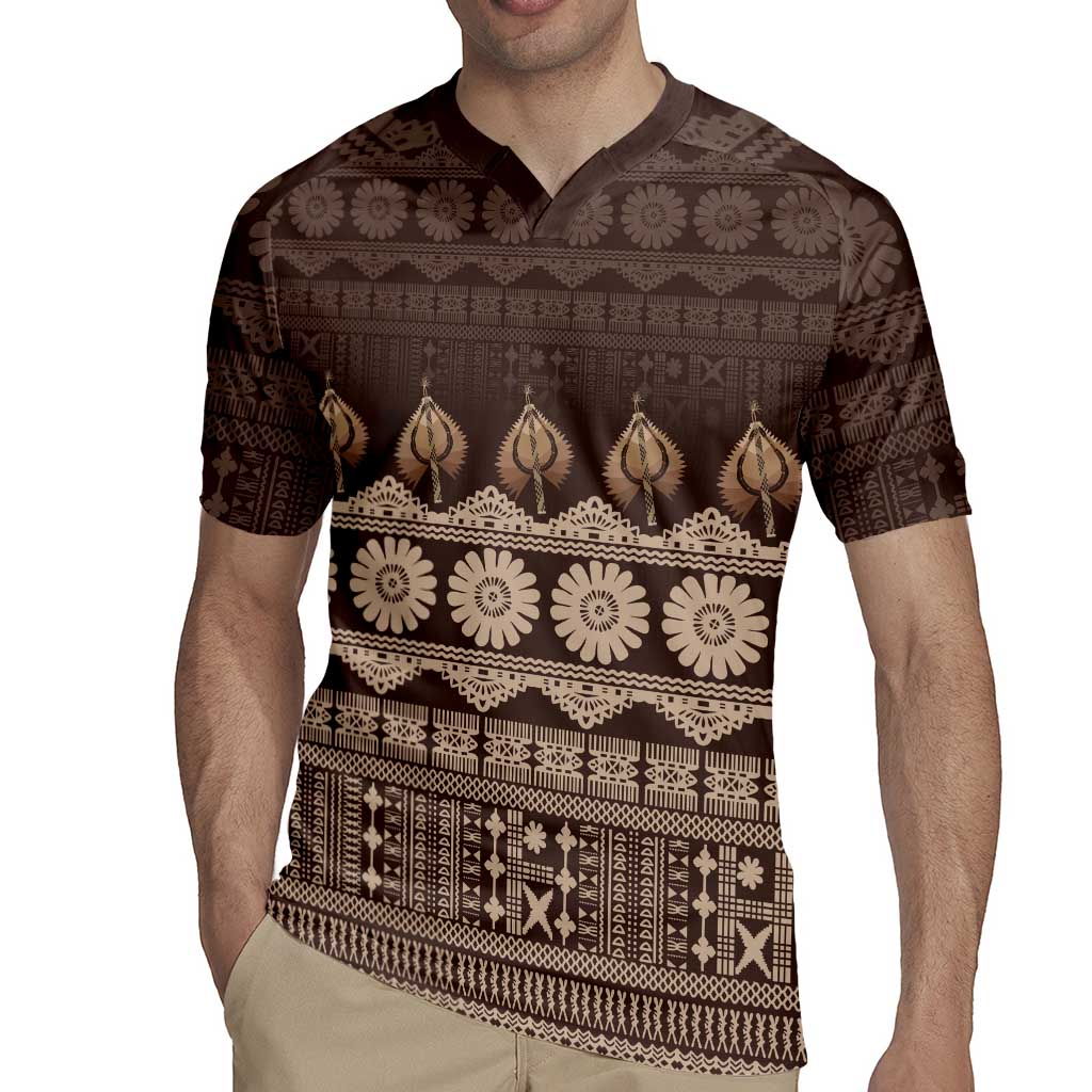 Bula Fiji Iri ni Meke Rugby Jersey Kuvui Fijian Masi LT14 - Polynesian Pride