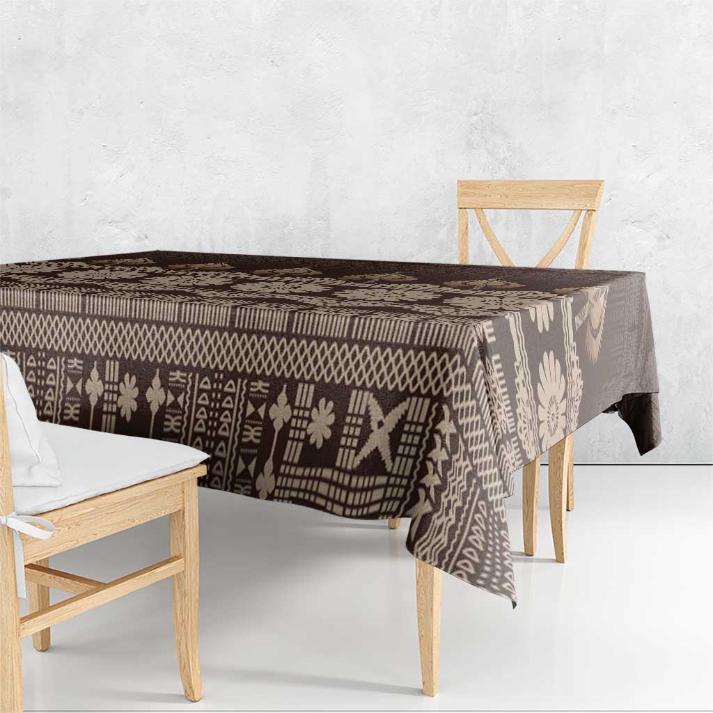 Bula Fiji Iri ni Meke Tablecloth Kuvui Fijian Masi - Polynesian Pride