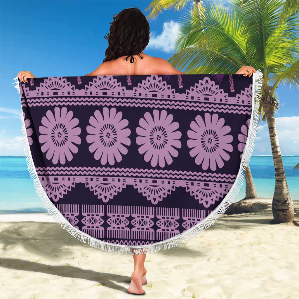 Bula Fiji Iri ni Meke Beach Blanket Lokaloka Fijian Masi - Polynesian Pride