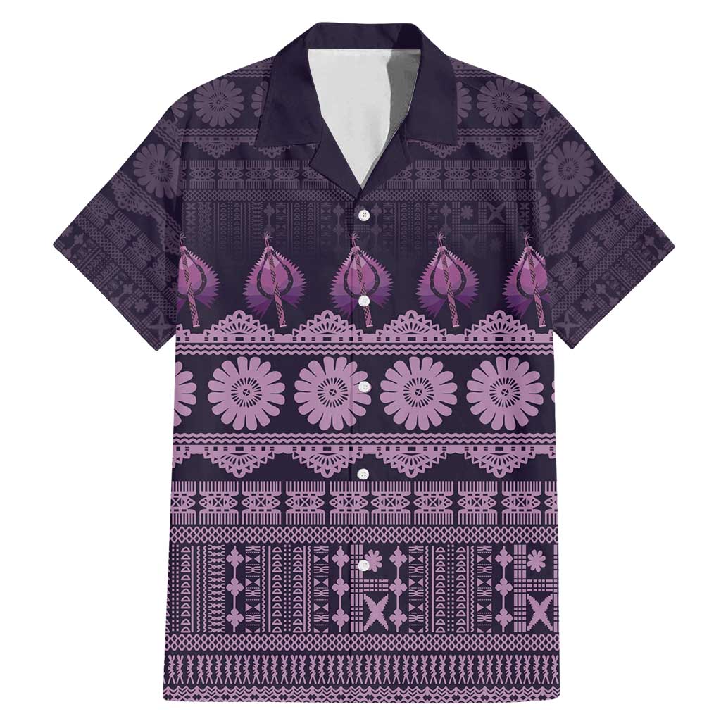 Bula Fiji Iri ni Meke Family Matching Mermaid Dress and Hawaiian Shirt Lokaloka Fijian Masi - Polynesian Pride