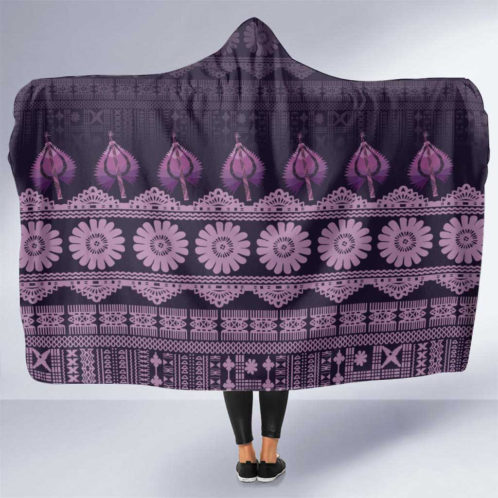 Bula Fiji Iri ni Meke Hooded Blanket Lokaloka Fijian Masi - Polynesian Pride