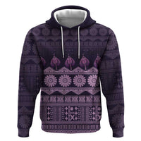 Bula Fiji Iri ni Meke Hoodie Lokaloka Fijian Masi - Polynesian Pride