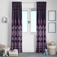 Bula Fiji Iri ni Meke Window Curtain Lokaloka Fijian Masi LT14 - Polynesian Pride