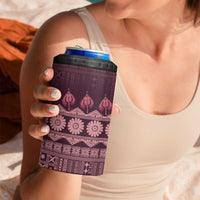 Bula Fiji Iri ni Meke 4 in 1 Can Cooler Tumbler Piqi Fijian Masi LT14 - Polynesian Pride