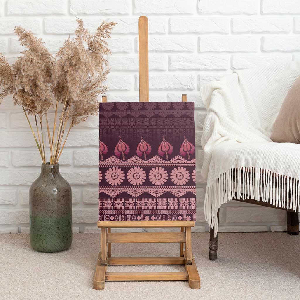 Bula Fiji Iri ni Meke Canvas Wall Art Piqi Fijian Masi - Polynesian Pride