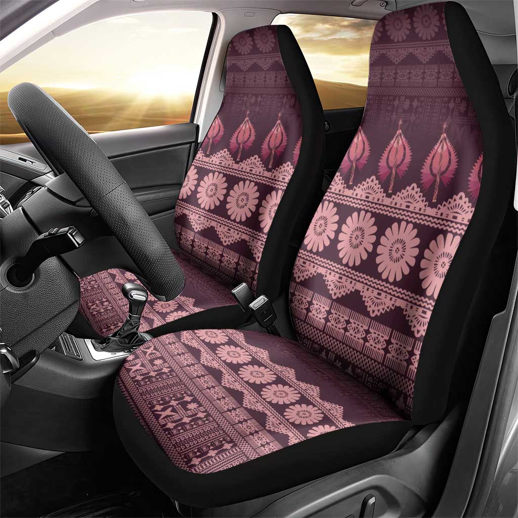 Bula Fiji Iri ni Meke Car Seat Cover Piqi Fijian Masi - Polynesian Pride