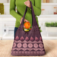 Bula Fiji Iri ni Meke Grocery Bag Piqi Fijian Masi - Polynesian Pride