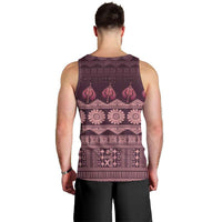 Bula Fiji Iri ni Meke Men Tank Top Piqi Fijian Masi - Polynesian Pride