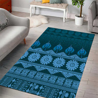 Bula Fiji Iri ni Meke Area Rug Karakarawa Fijian Masi LT14 - Polynesian Pride