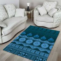 Bula Fiji Iri ni Meke Area Rug Karakarawa Fijian Masi LT14 - Polynesian Pride