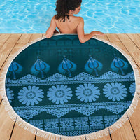 Bula Fiji Iri ni Meke Beach Blanket Karakarawa Fijian Masi - Polynesian Pride