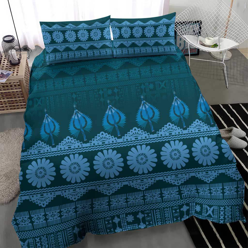 Bula Fiji Iri ni Meke Bedding Set Karakarawa Fijian Masi - Polynesian Pride