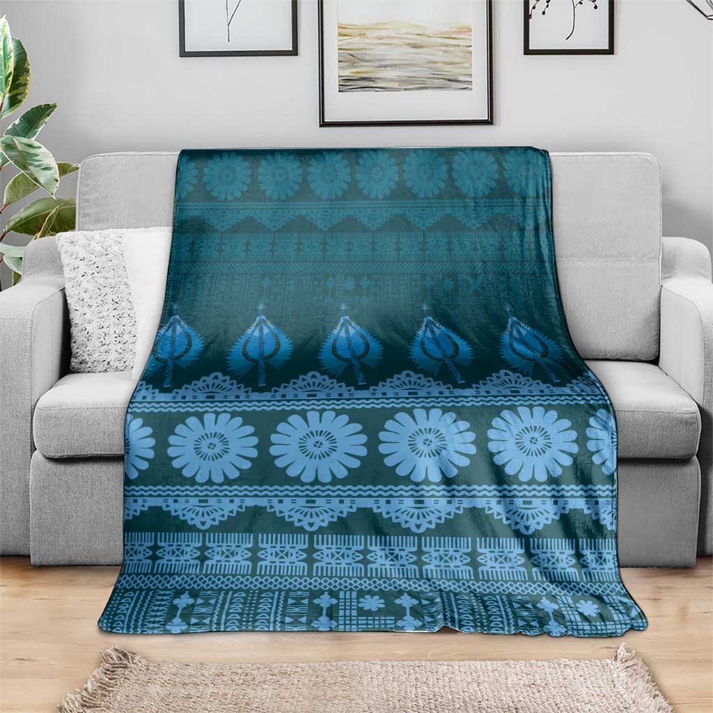 Bula Fiji Iri ni Meke Blanket Karakarawa Fijian Masi - Polynesian Pride